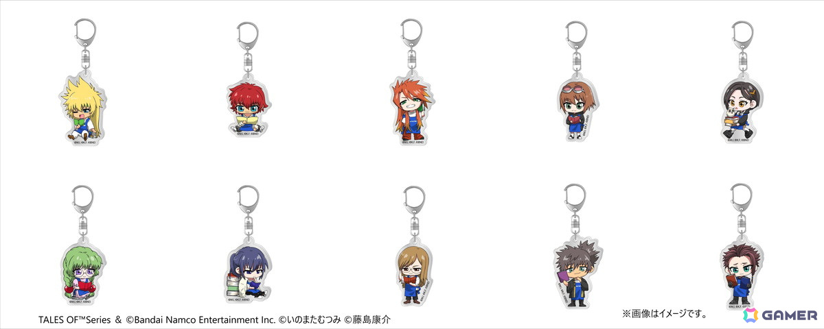 「テイルズ」オブ シリーズとヴィレヴァンのコラボグッズ第4弾が発売決定！本が好きなキャラとちょっと苦手（？）なキャラがペアで登場の画像