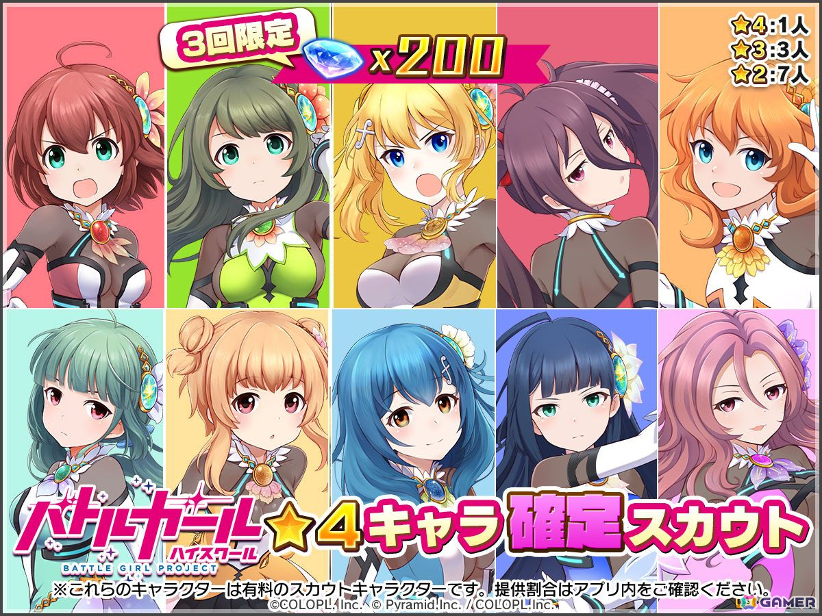 「アリス・ギア・アイギス」で「バトルガール ハイスクール」コラボキャラを確定GETできる「無料★4キャラ確定スカウト」が開催!5つの復刻イベントもの画像
