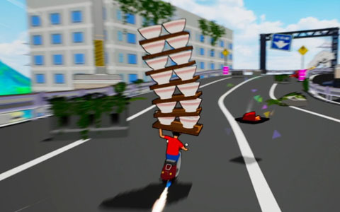 ラーメン配達アクションゲーム「ラーメンクライシス」のSteamストアページが公開