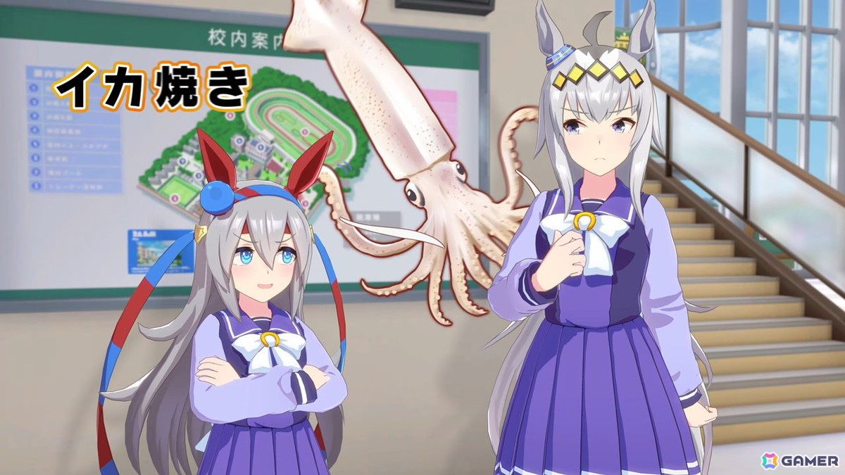 「ウマ娘」オグリキャップとタマモクロスが登場する新CM「イカ焼き言うたら」篇が放送！の画像2