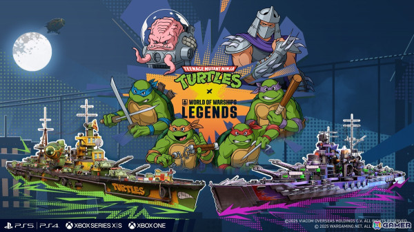 「World of Warships: Legends」と「ミュータント・タートルズ」がコラボ！コラボ艦長スキンや艦艇スキンが登場の画像1