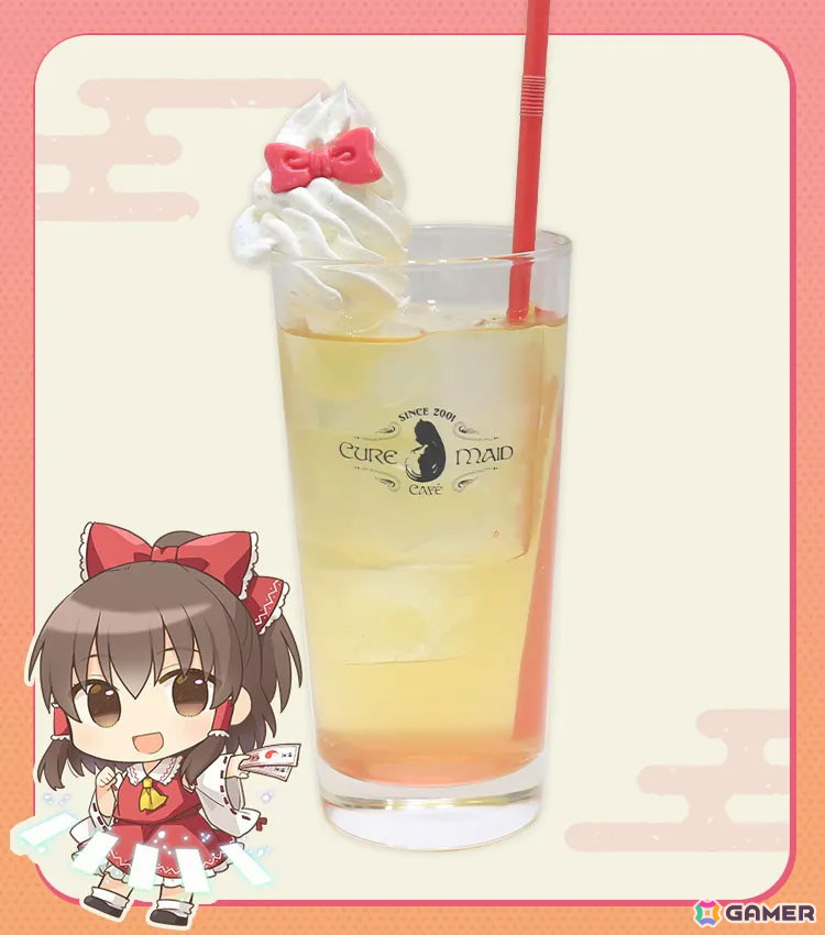 「東方Project×キュアメイドカフェ 博麗神社～春祭り2025カフェ」が4月12日より前期後期の二本立てで開催！前期のコラボフードやドリンク情報もの画像
