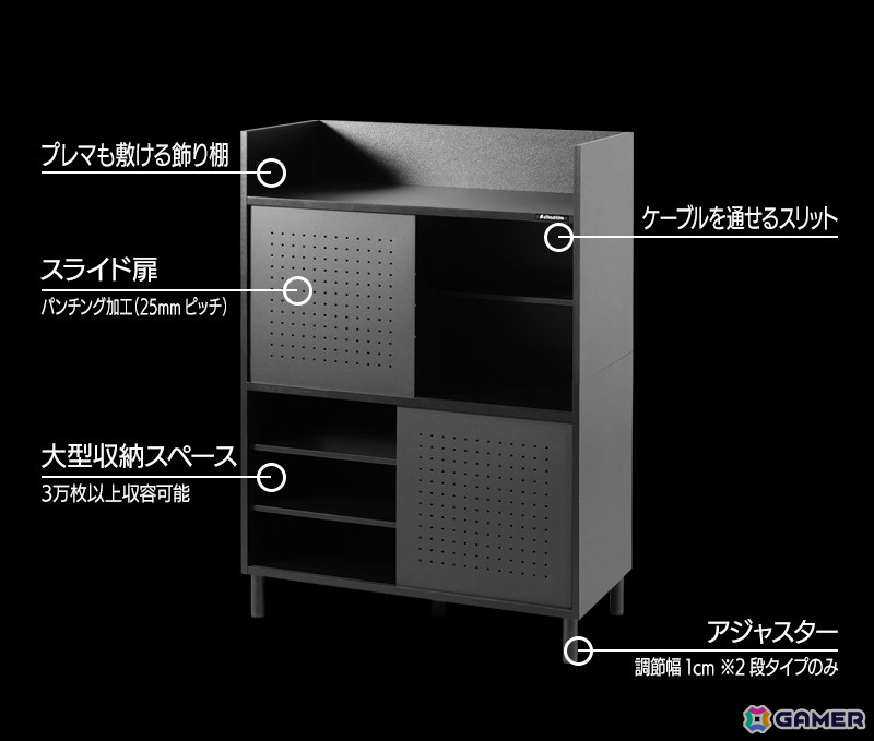 Bauhutteよりトレカを飾って収納できる「トレカ収納ラック」が発売！3段タイプと2段タイプの2種類が登場の画像