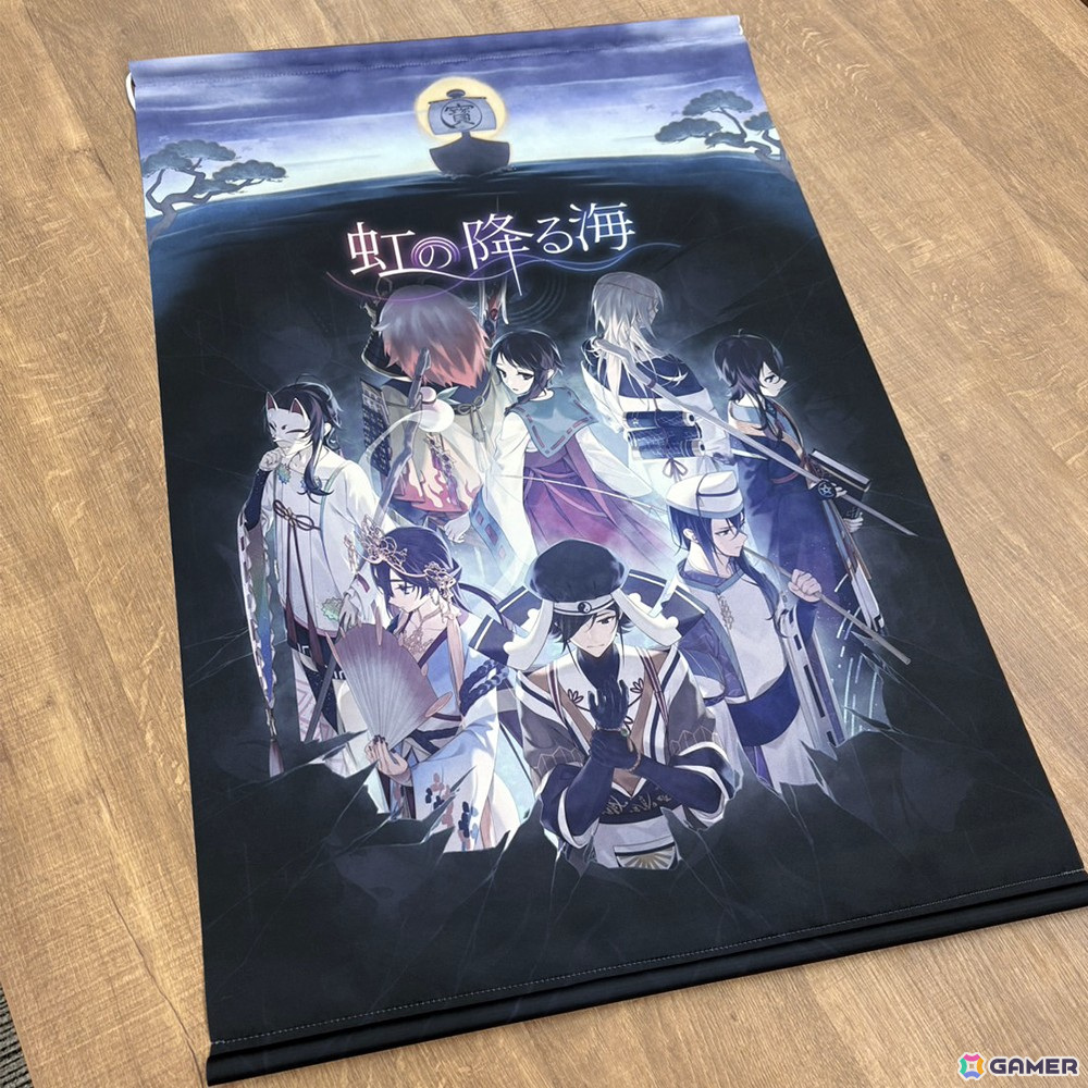 「虹の降る海」のグッズが「G-MODE SHOP -BOOTH-」で販売開始!B2タペストリーや絵馬(木製)がラインナップの画像