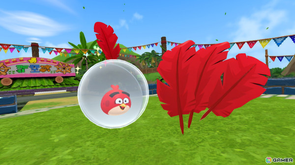 「スーパーモンキーボール バナナランブル」に「Angry Birds」のレッドが登場！バナナが赤いはねに切り替わる特別仕様もの画像2