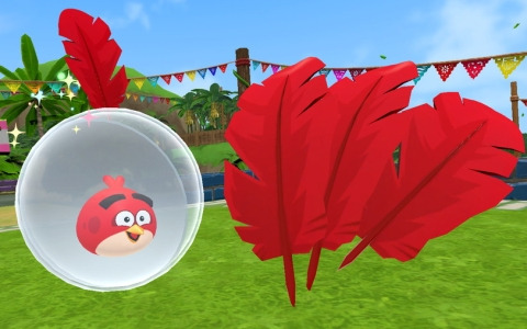「スーパーモンキーボール バナナランブル」に「Angry Birds」のレッドが登場！バナナが赤いはねに切り替わる特別仕様も