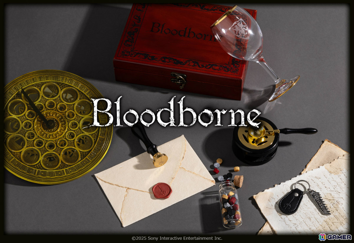 「Bloodborne」星見時計を模した置き時計や血の女王へ捧げるワイングラスなどのコラボアイテムがSuperGroupiesより登場!の画像