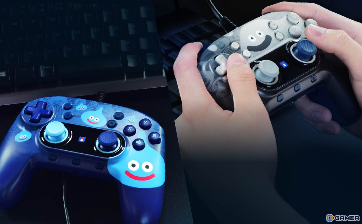 「ドラゴンクエスト」シリーズとコラボしたホリパッドが登場!「スライム」と「はぐれメタル」の2デザインを展開の画像