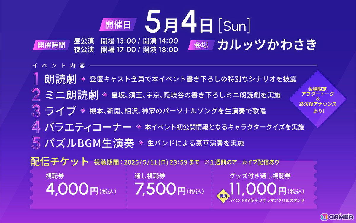 「ブレイクマイケース -1st Anniversary Conference-」のイベントキービジュアルとグッズ情報が解禁!streaming+での配信もの画像