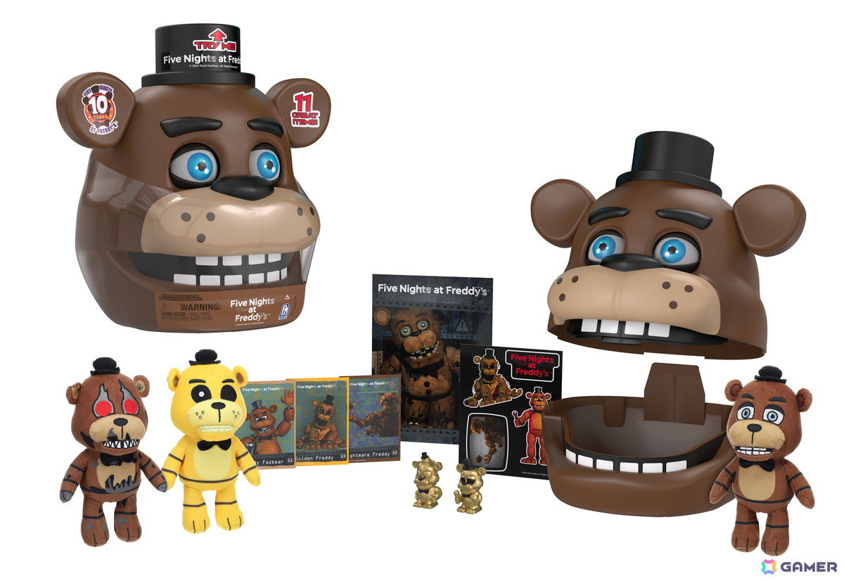 ホラーゲーム「Five Nights at Freddy's」のミニフィギュアやぬいぐるみなどが入ったスペシャルセットやブリキサインプレートなどが登場！の画像