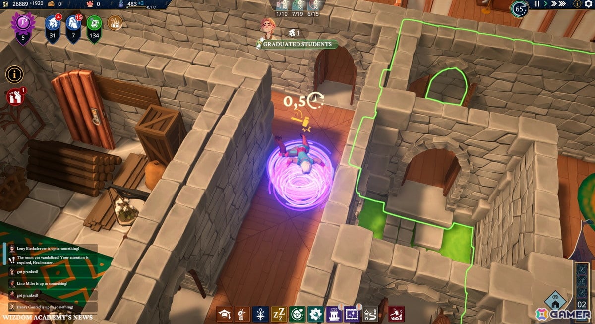 魔法学校運営シム「Wizdom Academy」がSteamにて4月18日に早期アクセス開始！校長先生として学校を管理し一流の魔法使いを育てようの画像10