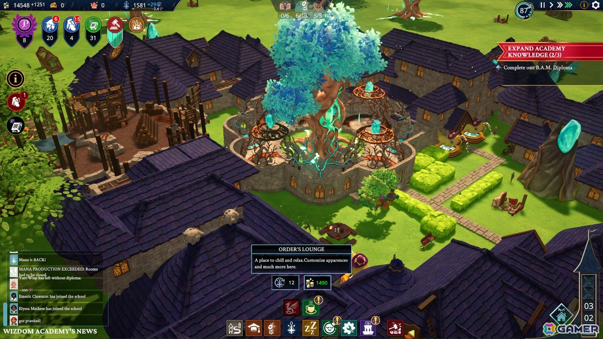 魔法学校運営シム「Wizdom Academy」がSteamにて4月18日に早期アクセス開始！校長先生として学校を管理し一流の魔法使いを育てようの画像3