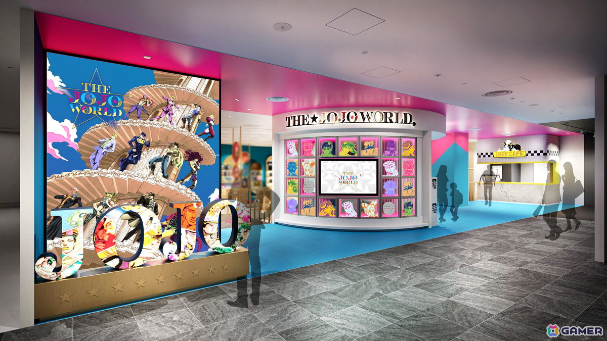 「THE★JOJO WORLD」では“スタンド診断研究所”や作中の印象的なシーンをモチーフにしたミニゲームが展開!フード&ドリンクエリア「IGGY CAFE」も登場の画像