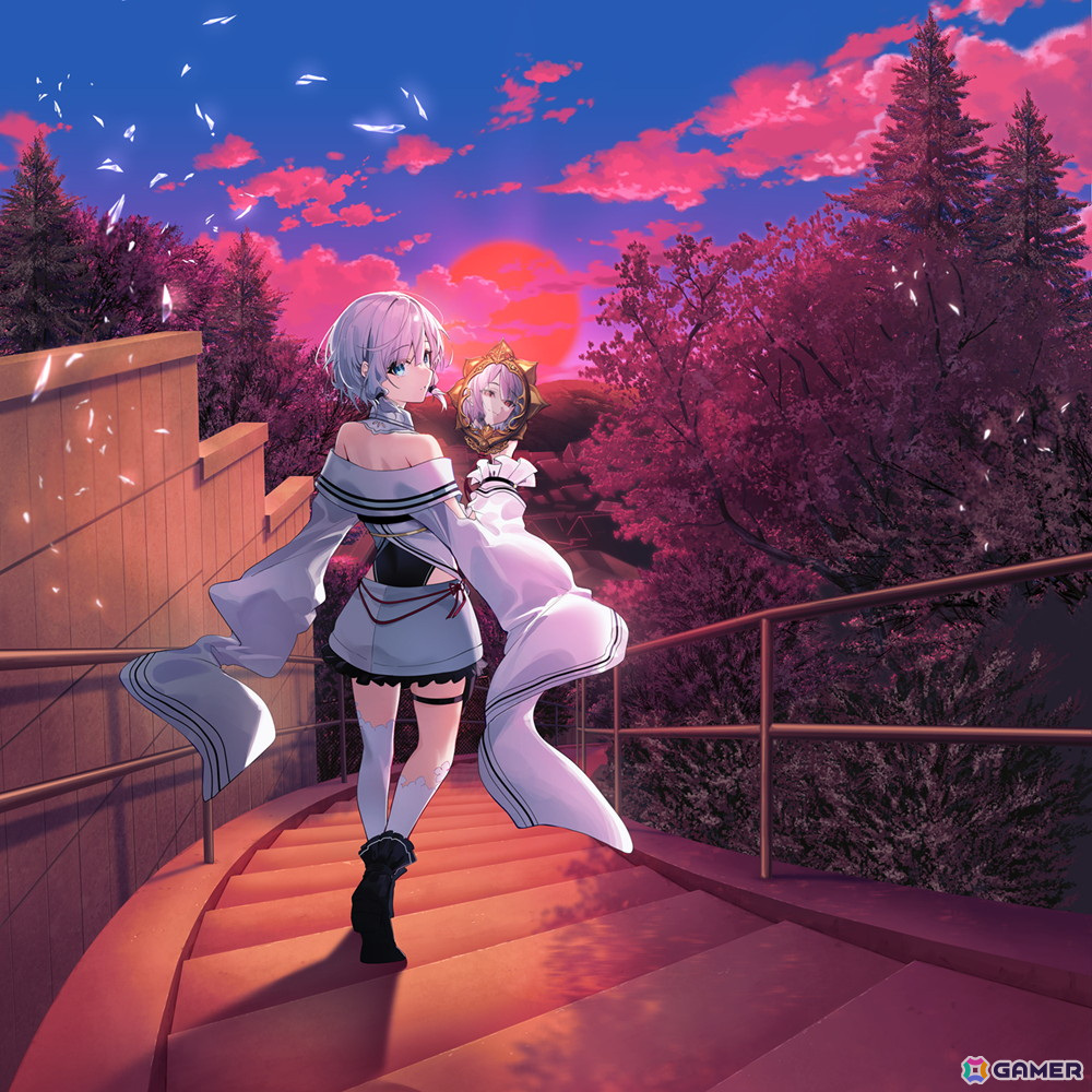 工画堂スタジオが贈る和風伝奇ADV「やがて散りゆく鏡の花へ」がSteamにて6月20日に配信!二重人格の少女と怪異の謎を解き明かす儚くも美しい物語の画像