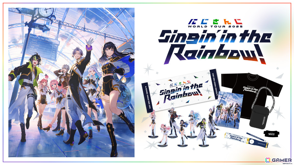 「にじさんじ WORLD TOUR 2025 Singin' in the Rainbow!」ライブツアー&仙台公演のグッズ販売が5月10日11時よりにじさんじオフィシャルストアで開始!の画像