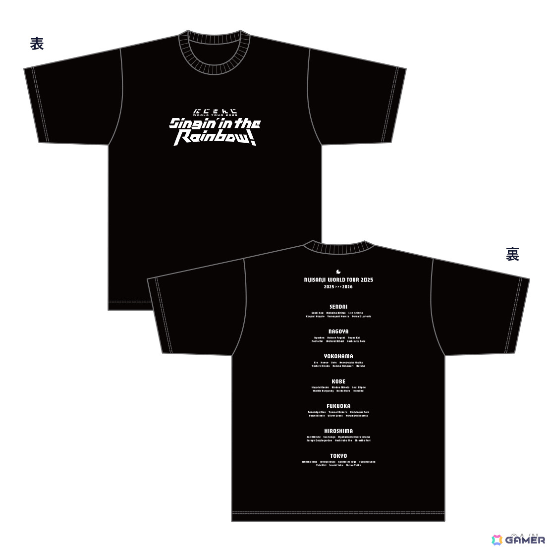 「にじさんじ WORLD TOUR 2025 Singin' in the Rainbow!」ライブツアー&仙台公演のグッズ販売が5月10日11時よりにじさんじオフィシャルストアで開始!の画像