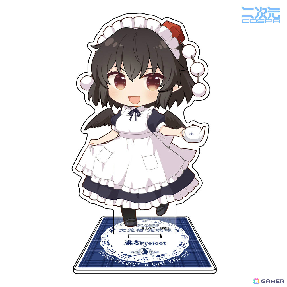 「東方Project」メイド服をまとった射命丸文のアクスタや“えーりん!えーりん! パスケース”などの新グッズが登場!の画像