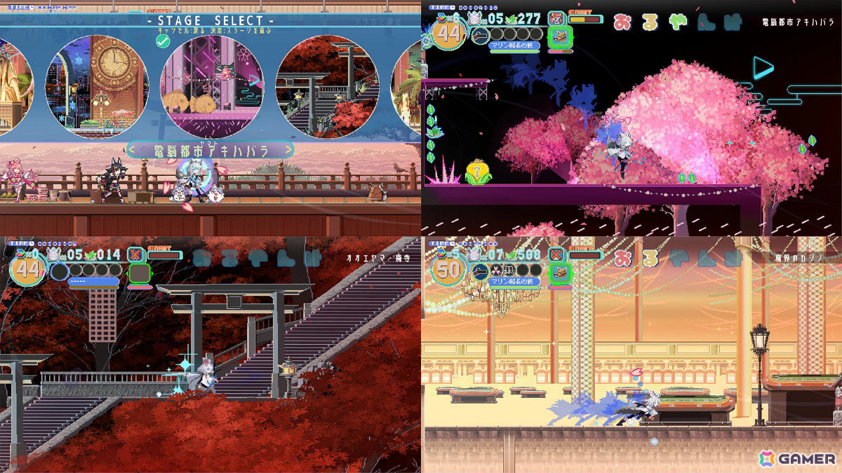 白上フブキさんがホロアースを駆け抜ける2Dドットアクション「FUBUKI ～zero in on Holoearth～」が配信！の画像4