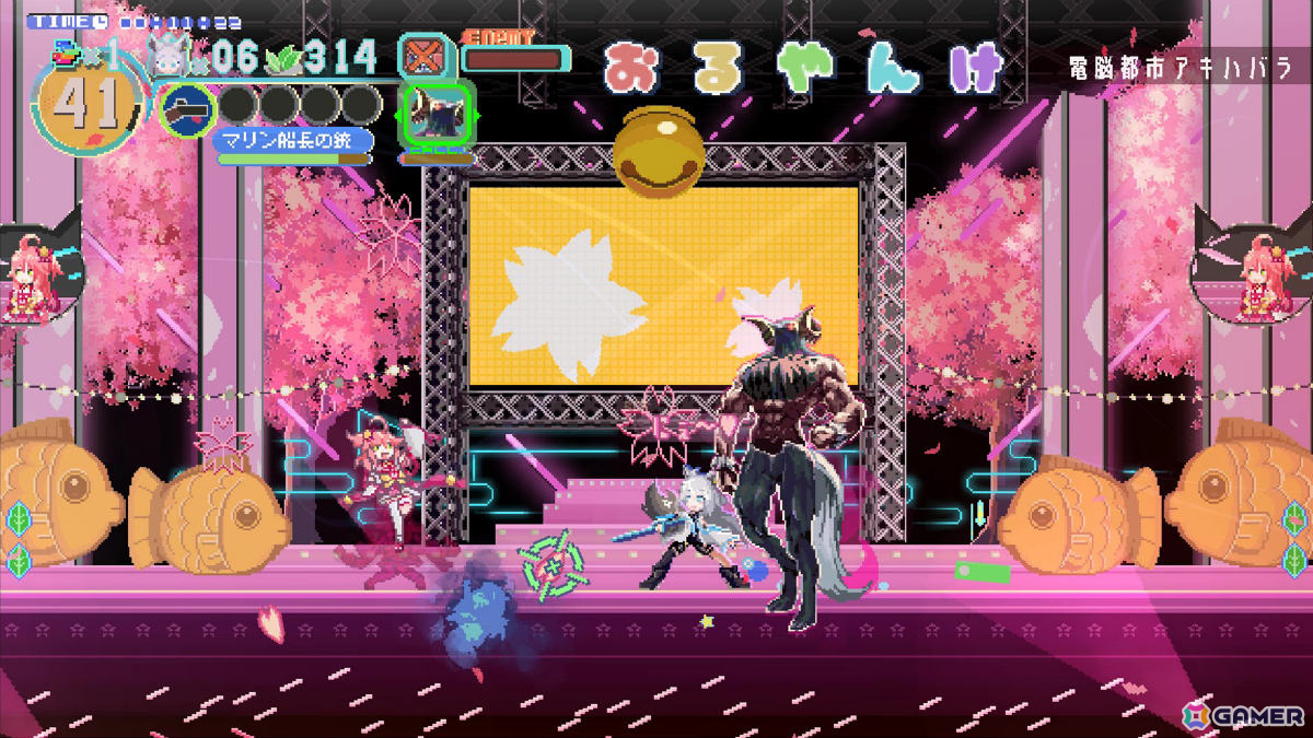 白上フブキさんがホロアースを駆け抜ける2Dドットアクション「FUBUKI ～zero in on Holoearth～」が配信！の画像5