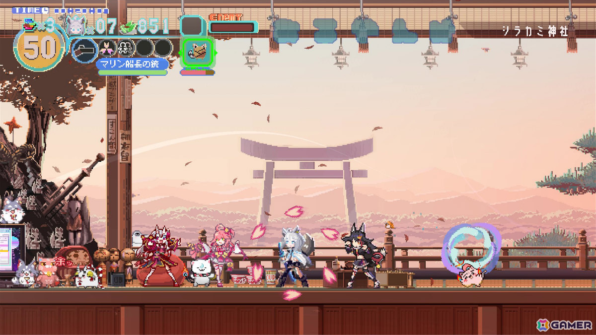 白上フブキさんがホロアースを駆け抜ける2Dドットアクション「FUBUKI ～zero in on Holoearth～」が配信！の画像7