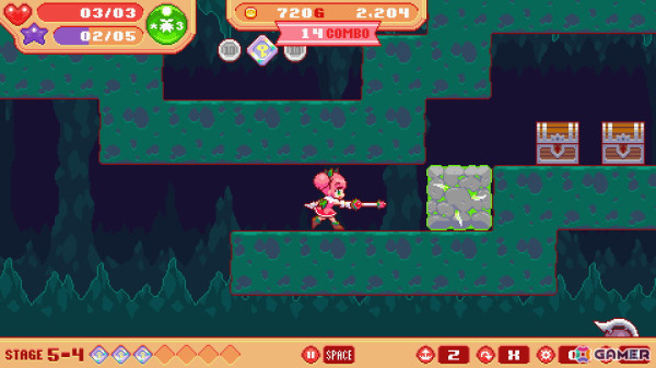 「魔法少女クリティカル DELUXE」のデモ版がSteamで公開！異世界に飛ばされた魔法少女を操作する横スクロールアクションゲームの画像