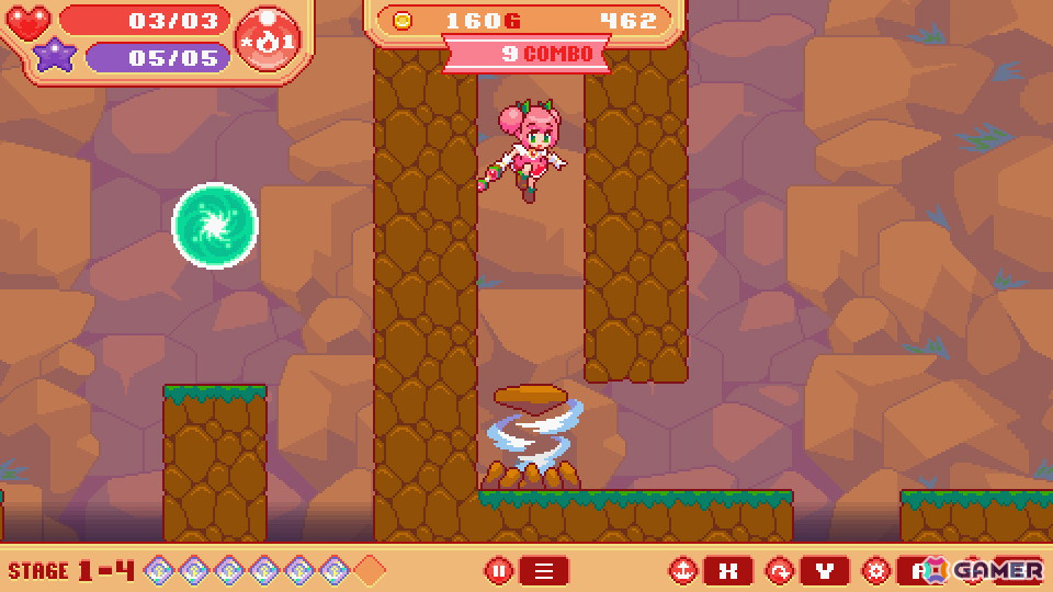 「魔法少女クリティカル DELUXE」のデモ版がSteamで公開！異世界に飛ばされた魔法少女を操作する横スクロールアクションゲームの画像4