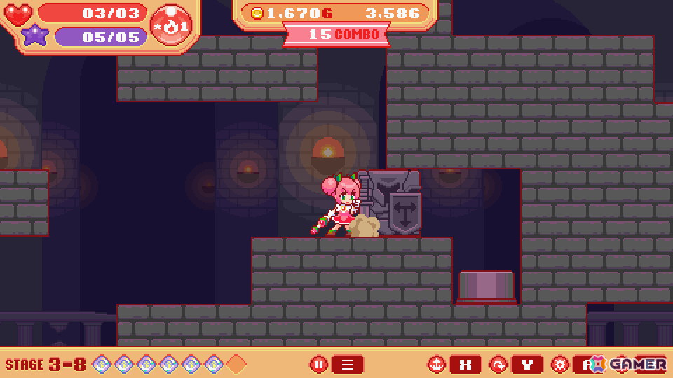「魔法少女クリティカル DELUXE」のデモ版がSteamで公開！異世界に飛ばされた魔法少女を操作する横スクロールアクションゲームの画像5