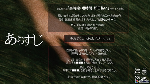 現実と虚構の境界が曖昧になる90分間――周遊型イマ―シブサスペンス「盗薬次楽」が4月26日より池袋PARCOにて開催の画像2