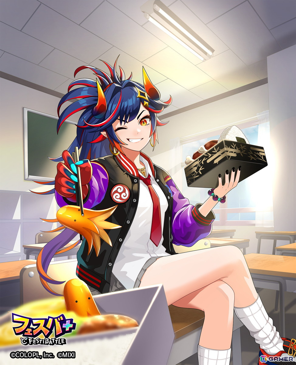 「フェスバ+」でイベント「開校一番!エリジウム学園春選挙」が開催!風紀委員ジャック(CV:高橋李依)とスケバンのエンマ(CV:長谷川育美)が激突の画像