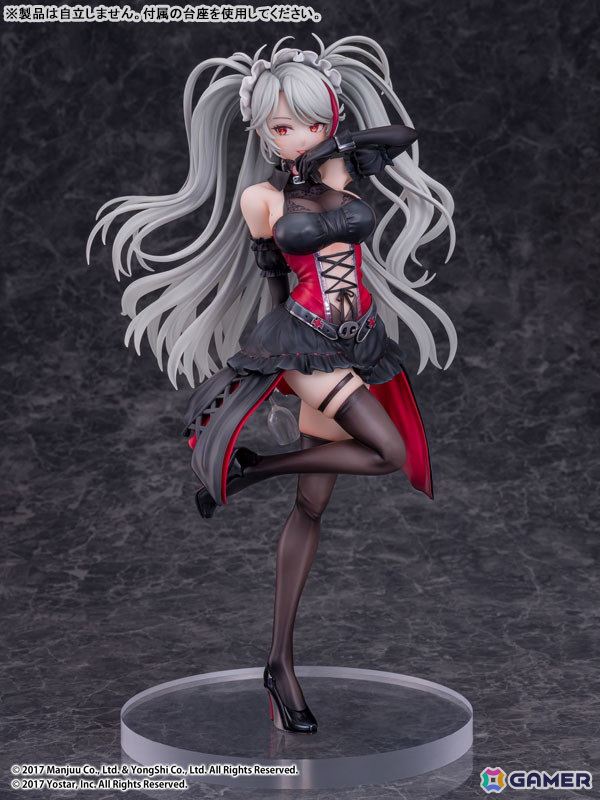 「アズレン」プリンツ・オイゲンが1/7スケールフィギュアで登場！Live2D着せ替え「この夜に酔いしれ」をモチーフに立体化の画像10