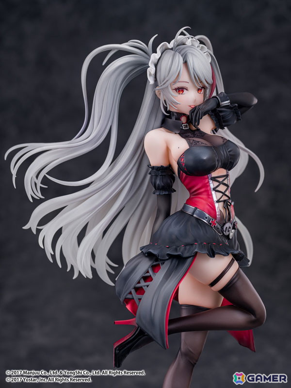 「アズレン」プリンツ・オイゲンが1/7スケールフィギュアで登場!Live2D着せ替え「この夜に酔いしれ」をモチーフに立体化の画像