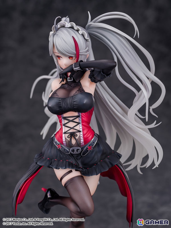 「アズレン」プリンツ・オイゲンが1/7スケールフィギュアで登場！Live2D着せ替え「この夜に酔いしれ」をモチーフに立体化の画像17