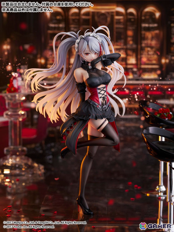 「アズレン」プリンツ・オイゲンが1/7スケールフィギュアで登場！Live2D着せ替え「この夜に酔いしれ」をモチーフに立体化の画像4