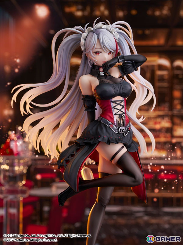 「アズレン」プリンツ・オイゲンが1/7スケールフィギュアで登場！Live2D着せ替え「この夜に酔いしれ」をモチーフに立体化の画像5