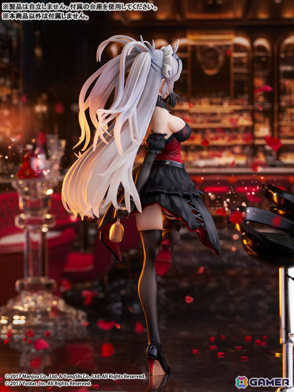 「アズレン」プリンツ・オイゲンが1/7スケールフィギュアで登場！Live2D着せ替え「この夜に酔いしれ」をモチーフに立体化の画像8