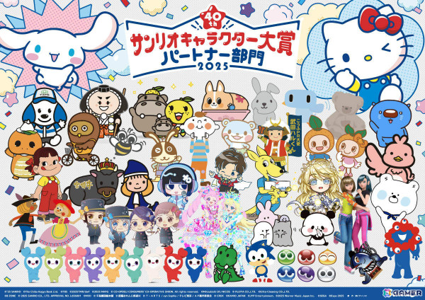 「2025年サンリオキャラクター大賞」初回速報1位はポムポムプリン！2位に追随するのはV6のかかるシナモロールにの画像7