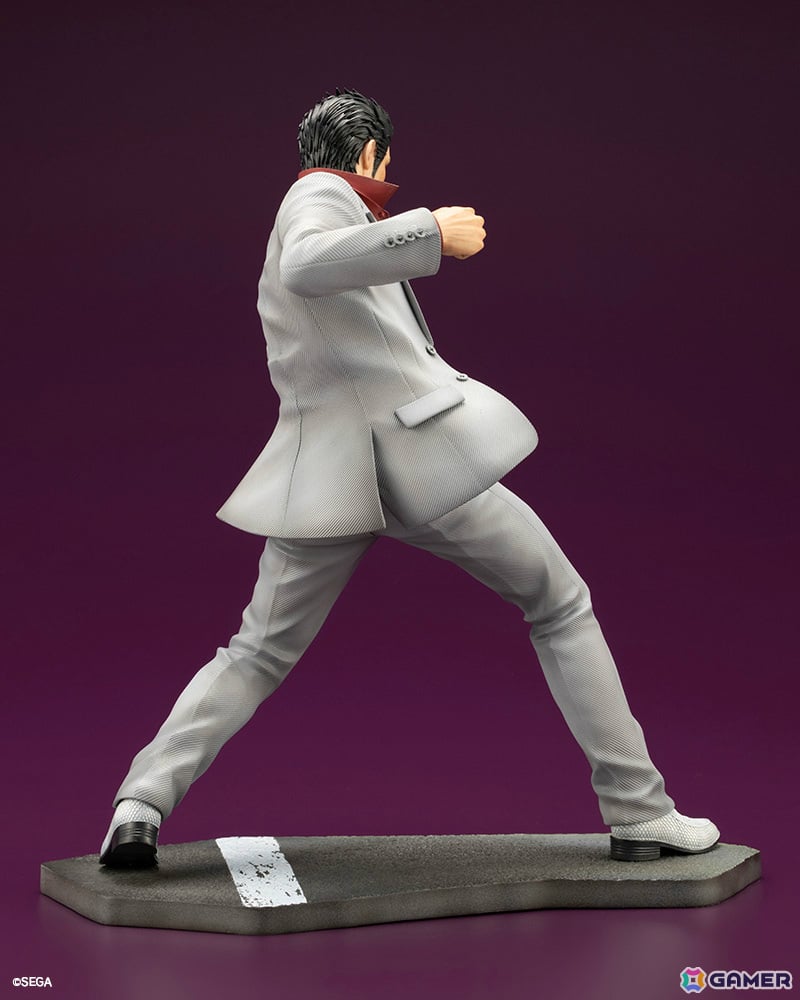 「龍が如く」桐生一馬が渾身のバトルポーズで1/6スケールフィギュアに!特製アクリルブロックがコトブキヤショップ限定特典として付属の画像