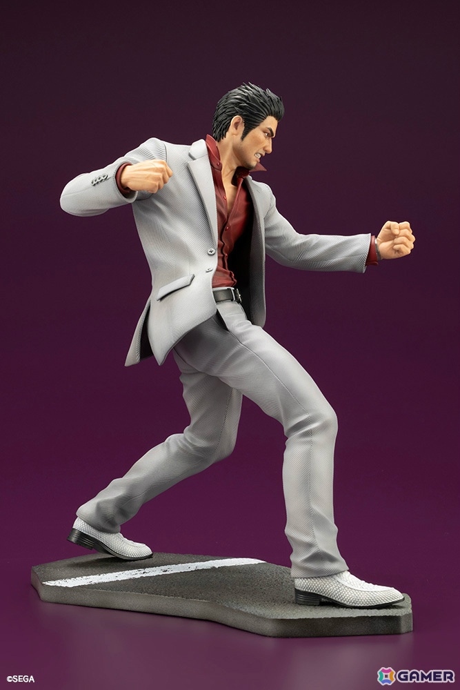 「龍が如く」桐生一馬が渾身のバトルポーズで1/6スケールフィギュアに!特製アクリルブロックがコトブキヤショップ限定特典として付属の画像