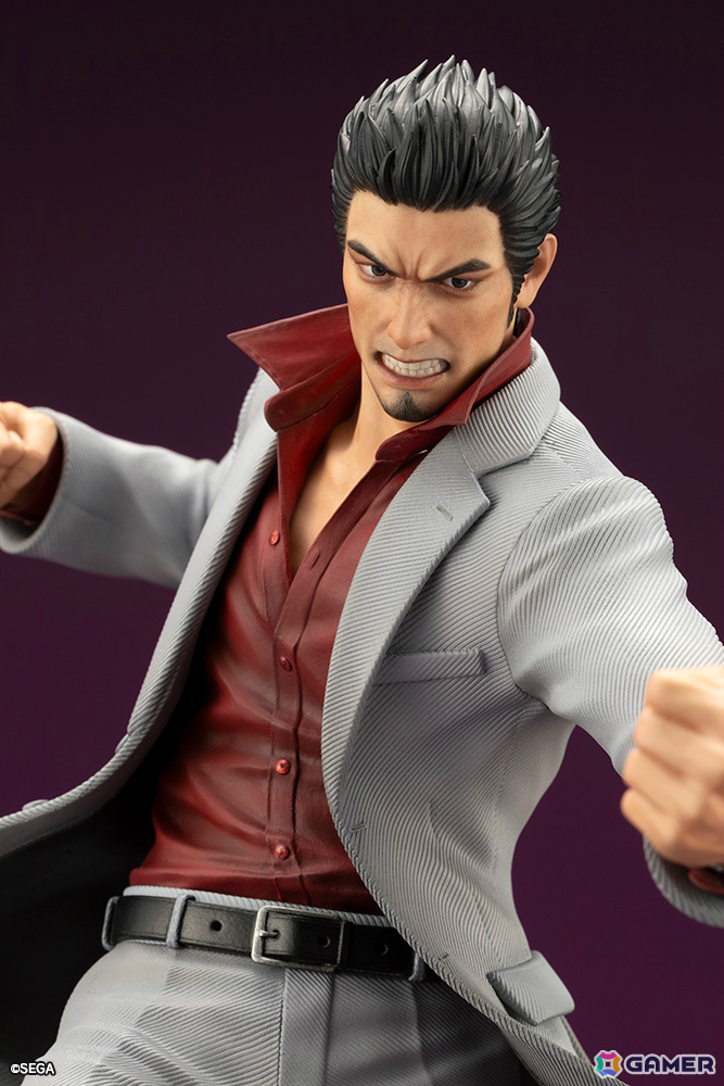 「龍が如く」桐生一馬が渾身のバトルポーズで1/6スケールフィギュアに!特製アクリルブロックがコトブキヤショップ限定特典として付属の画像