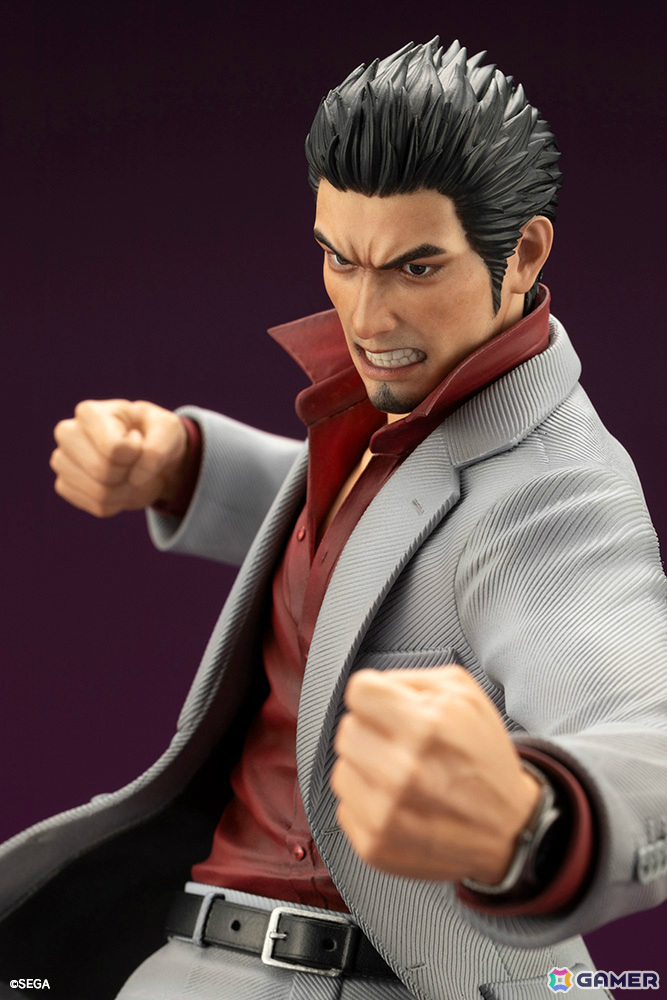 「龍が如く」桐生一馬が渾身のバトルポーズで1/6スケールフィギュアに!特製アクリルブロックがコトブキヤショップ限定特典として付属の画像