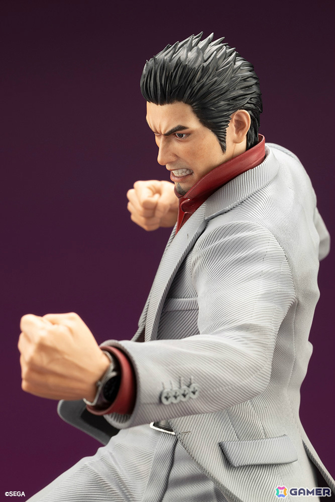 「龍が如く」桐生一馬が渾身のバトルポーズで1/6スケールフィギュアに!特製アクリルブロックがコトブキヤショップ限定特典として付属の画像
