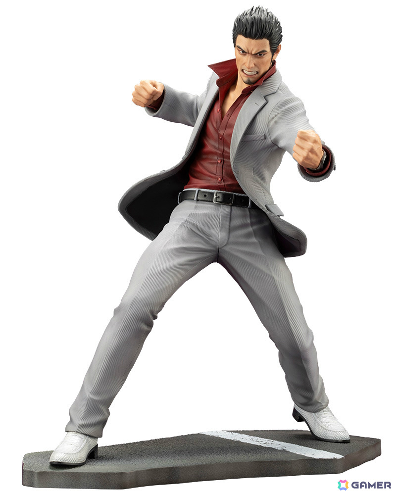 「龍が如く」桐生一馬が渾身のバトルポーズで1/6スケールフィギュアに!特製アクリルブロックがコトブキヤショップ限定特典として付属の画像