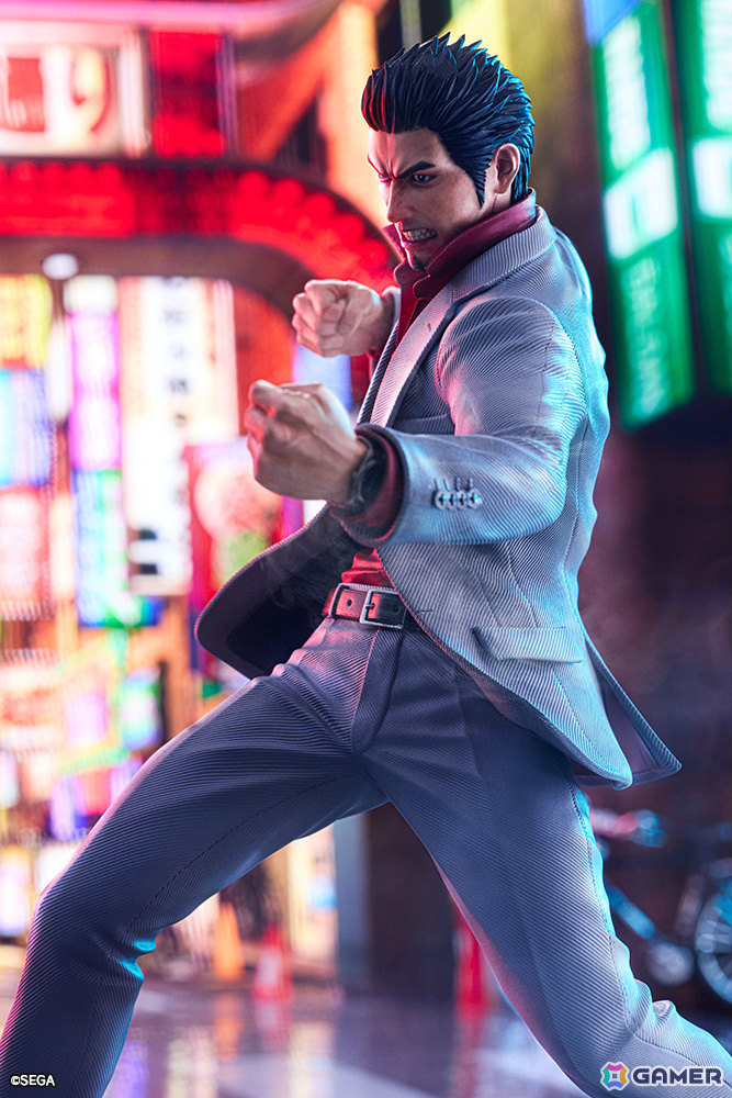 「龍が如く」桐生一馬が渾身のバトルポーズで1/6スケールフィギュアに!特製アクリルブロックがコトブキヤショップ限定特典として付属の画像