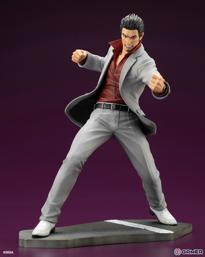 「龍が如く」桐生一馬が渾身のバトルポーズで1/6スケールフィギュアに!特製アクリルブロックがコトブキヤショップ限定特典として付属の画像