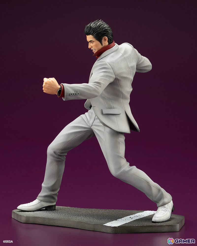 「龍が如く」桐生一馬が渾身のバトルポーズで1/6スケールフィギュアに!特製アクリルブロックがコトブキヤショップ限定特典として付属の画像