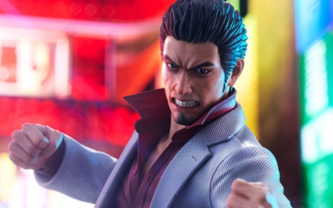 「龍が如く」桐生一馬が渾身のバトルポーズで1/6スケールフィギュアに！特製アクリルブロックがコトブキヤショップ限定特典として付属