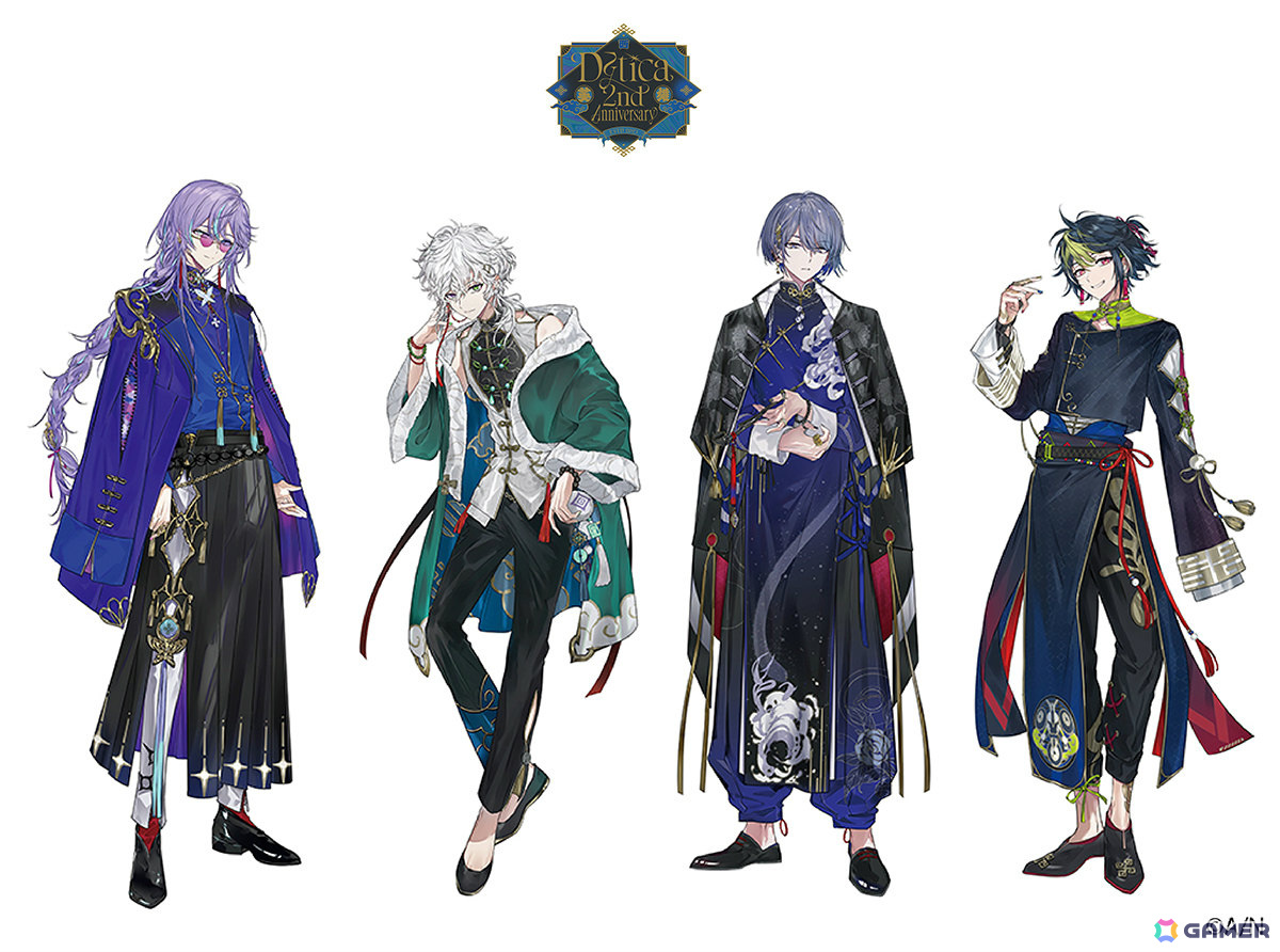撮りおろしビジュアル(左から星導ショウさん、叢雲カゲツさん、小柳ロウさん、伊波ライさん)