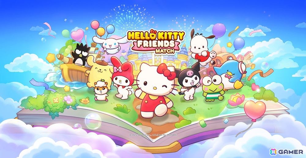 マッチ3パズル「ハローキティフレンズマッチ」が2025年上半期にグローバルリリース！パズルに加えてコスチュームの収集要素なども搭載の画像1