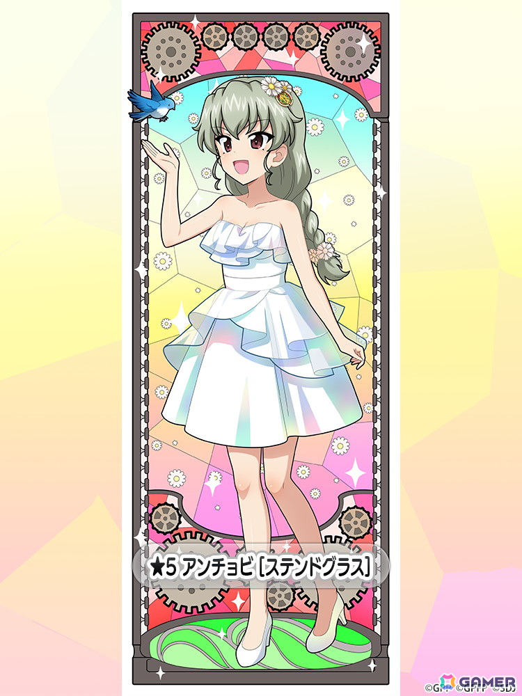 「ガールズ＆パンツァー 戦車道大作戦！」にステンドグラス衣装のアンチョビが追加！キャットスタイルのカエサルとカルパッチョがイベント報酬に登場の画像