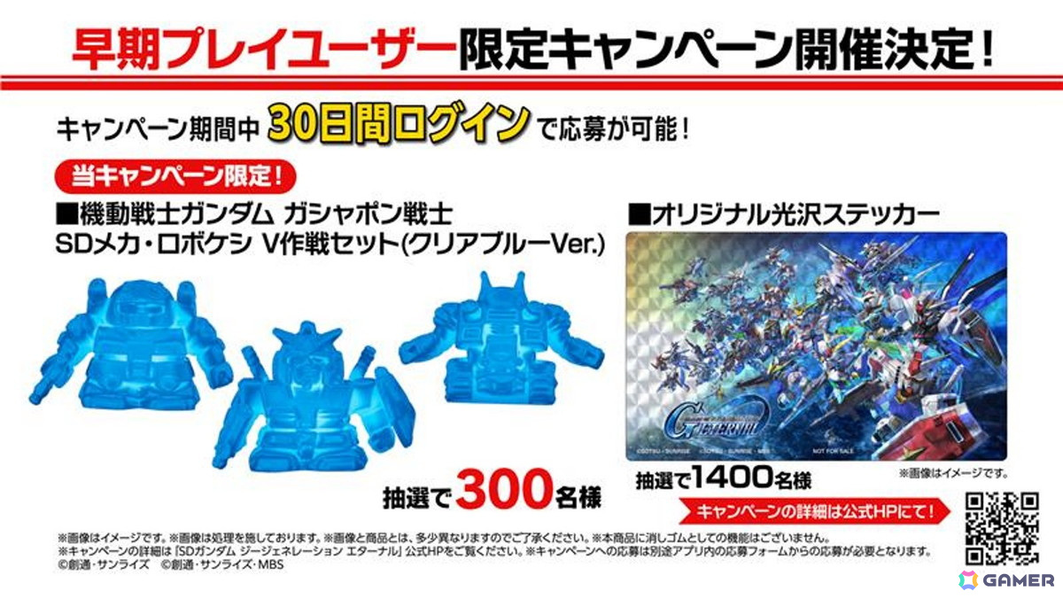 「SDガンダム ジージェネレーション エターナル」がサービス開始!ダウンロード数は全世界で100万件突破の画像